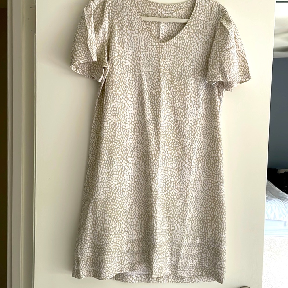 Linen cream dress